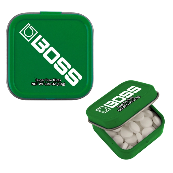 Green color option for Mini Square Mint Tin