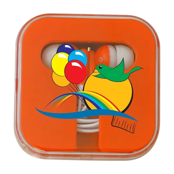Orange color option for Earbuds With Square Case