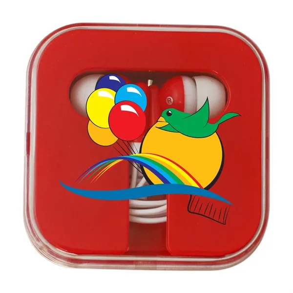 Red color option for Earbuds With Square Case