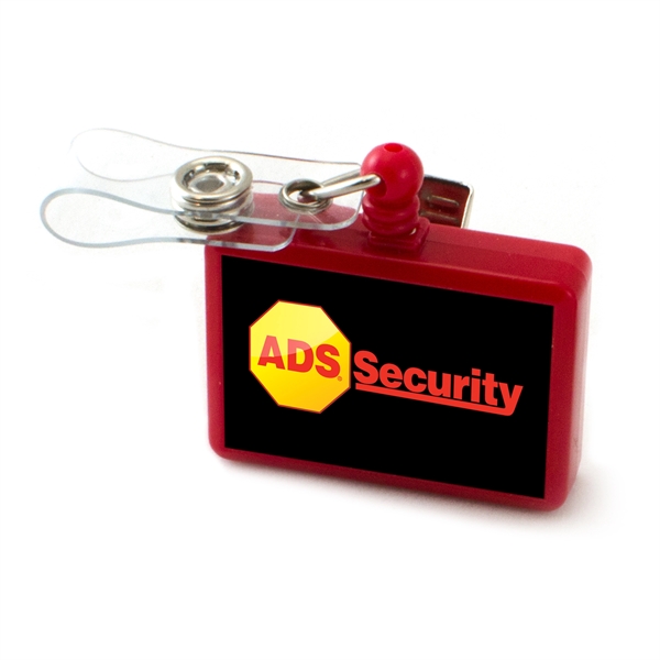 Red color option for Large Rectangle Badge Reel