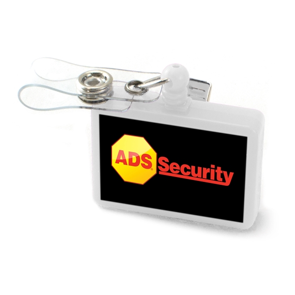 White color option for Large Rectangle Badge Reel