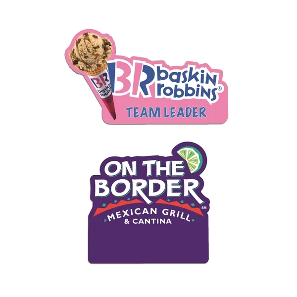 Full Color color option for Custom Name Badges