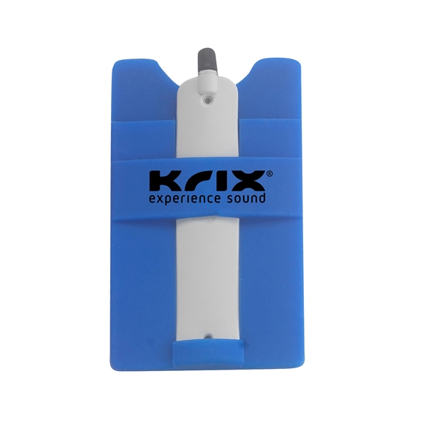 Royal Blue color option for Silicone Wallet With Stylus Stand