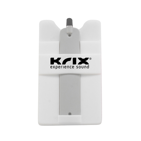 White color option for Silicone Wallet With Stylus Stand