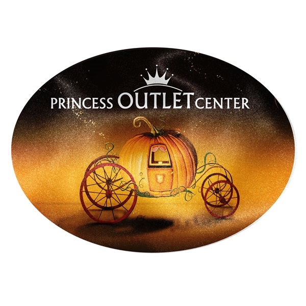 Full Color color option for Oval Shaped Microfiber Cleaning Cloth