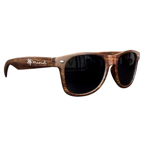 Photo of Medium Wood Tone Miami Sunglasses