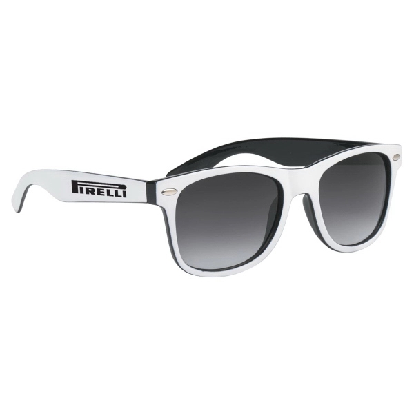 White-Black color option for Two Tone Miami Sunglasses