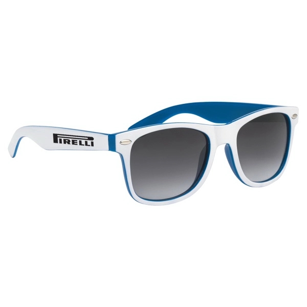 White-Blue color option for Two Tone Miami Sunglasses
