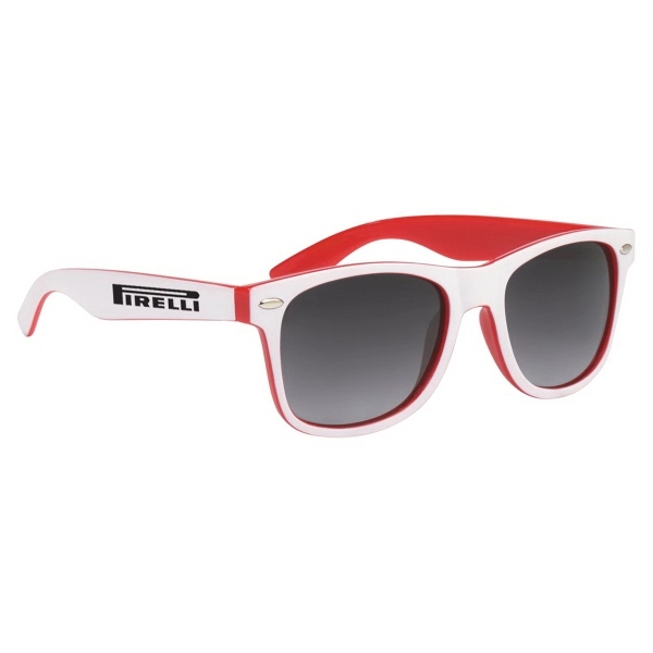 White-Red color option for Two Tone Miami Sunglasses
