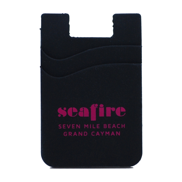 Black color option for Double Pocket Silicone Wallet