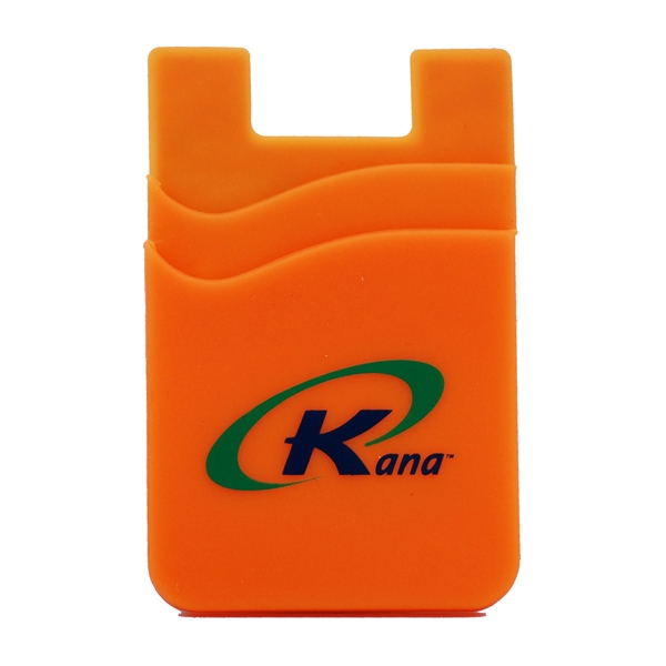 Orange color option for Double Pocket Silicone Wallet