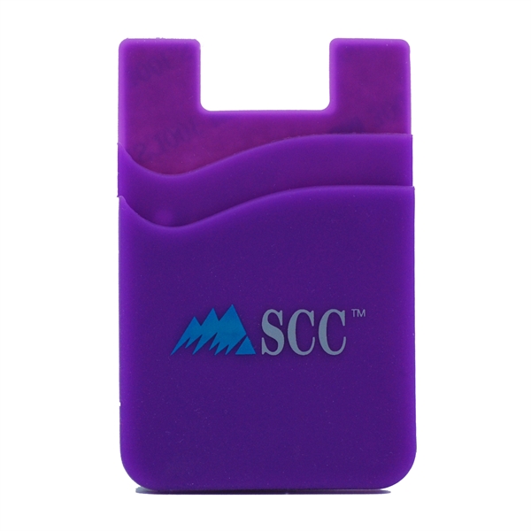 Purple color option for Double Pocket Silicone Wallet