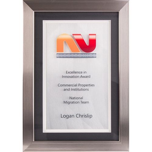 Main photo of Silver Wood Framed Award