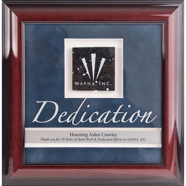 Rosewood color option for Rosewood Framed Award