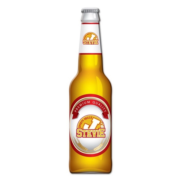 Multi Color color option for Beer Bottle Shaped Full Color Magnet
