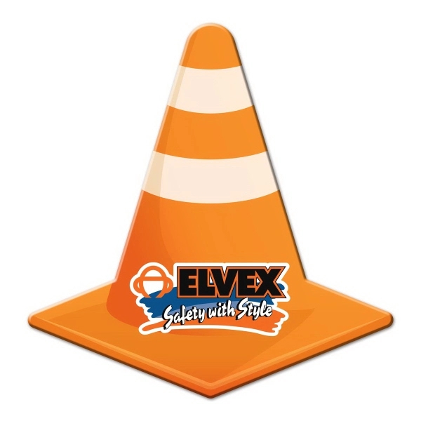 Multi Color color option for Road Cone Shaped Full Color Magnet
