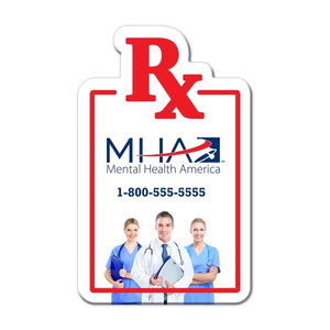 Photo of Rx Prescription Shaped Full Color Magnet