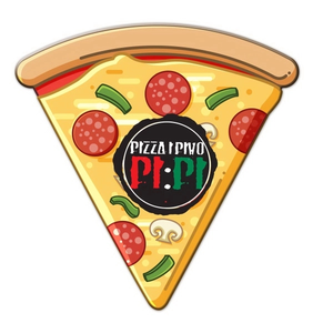 Photo of Pizza Slice Shaped Full Color Magnet