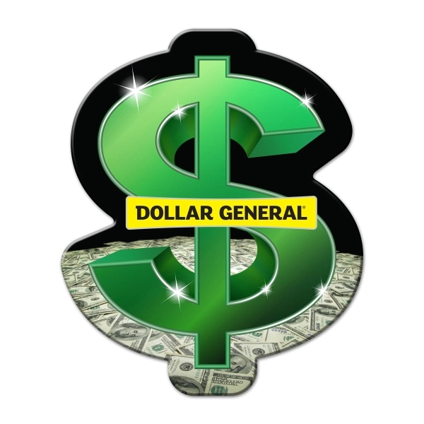 Full Color color option for Dollar Sign Shaped Full Color Coaster