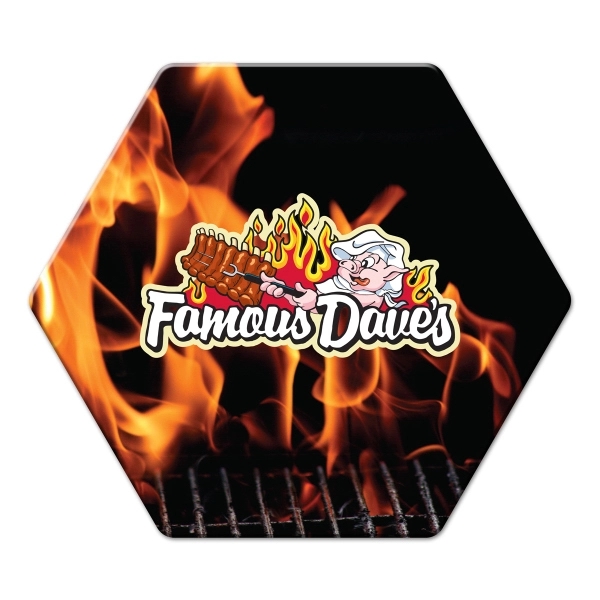 Full Color color option for Hexagon Shaped Full Color Coaster