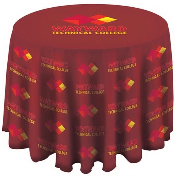 Custom color option for 3 Ft. Round Table Covers Full Bleed