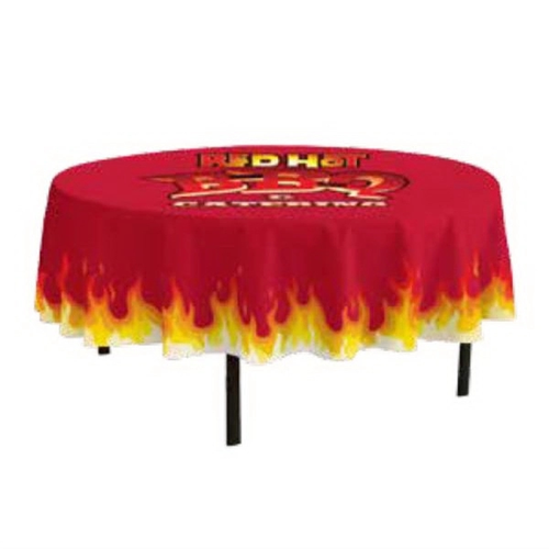 Main photo of 5 Ft. Round Full Bleed Table Cover W/ 15" Overhang W/O Seam