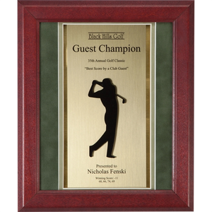 Photo of Framed Golf Award