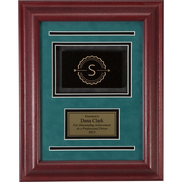 RoseWood color option for Fashion Stone 2 Framed Award