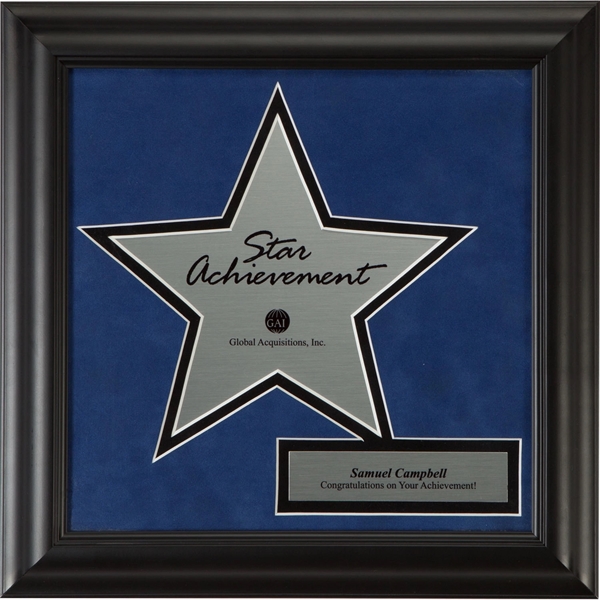 Black color option for Framed Star Award