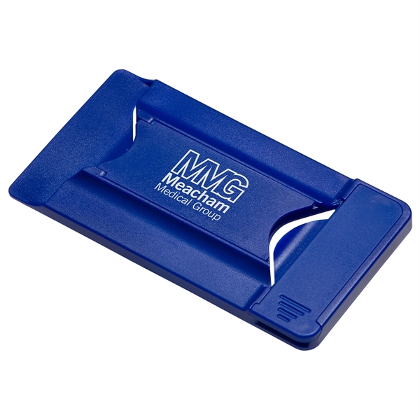 Medium Blue color option for Smart Mobile Wallet W/Phone Stand & Screen Cleaner