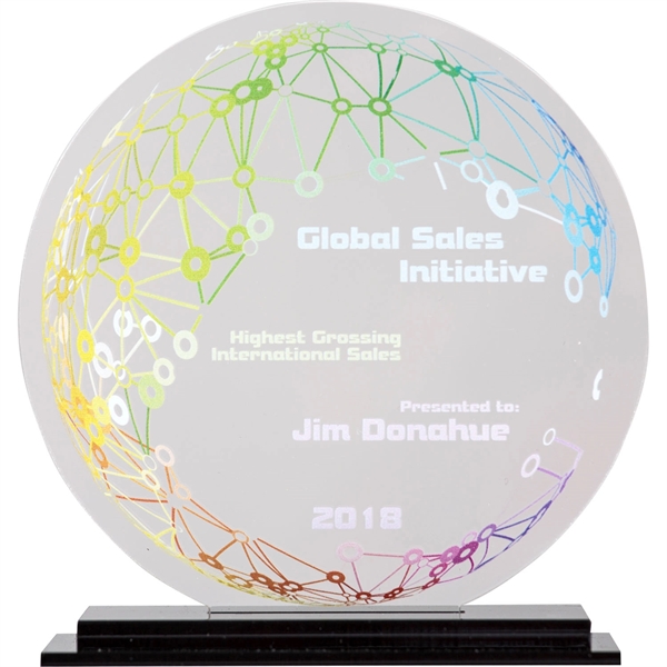 Clear color option for Clear Acrylic Award