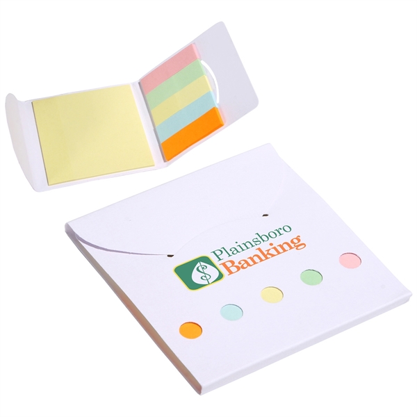 Bright White color option for Square Deal Sticky Note Wallet