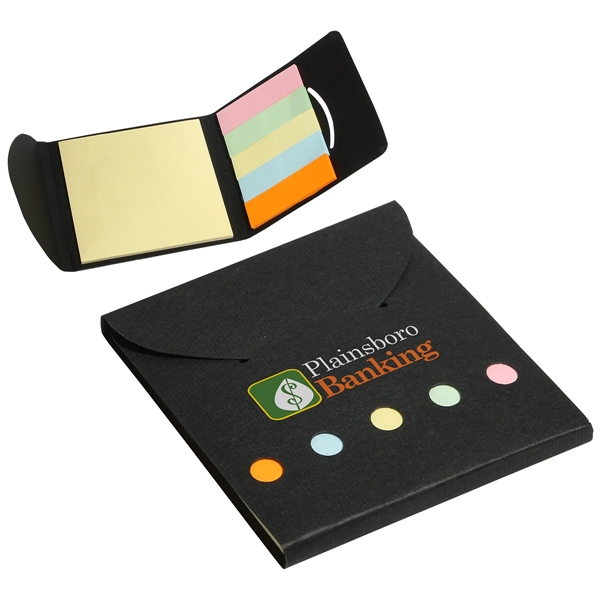 Dark Black color option for Square Deal Sticky Note Wallet