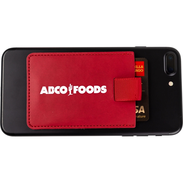 Red color option for Card Safe Leather Cell Phone Wallet