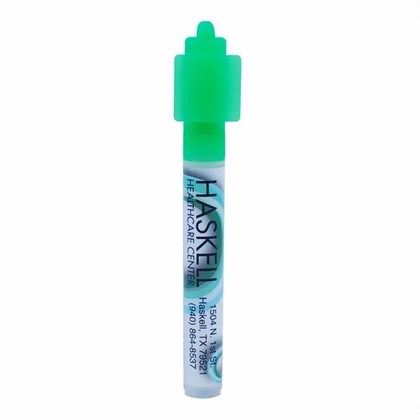 White-Green color option for Square Billboard Cap Hand Sanitizer Spray