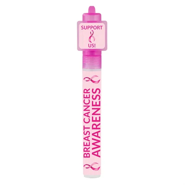 White-Pink color option for Square Billboard Cap Hand Sanitizer Spray