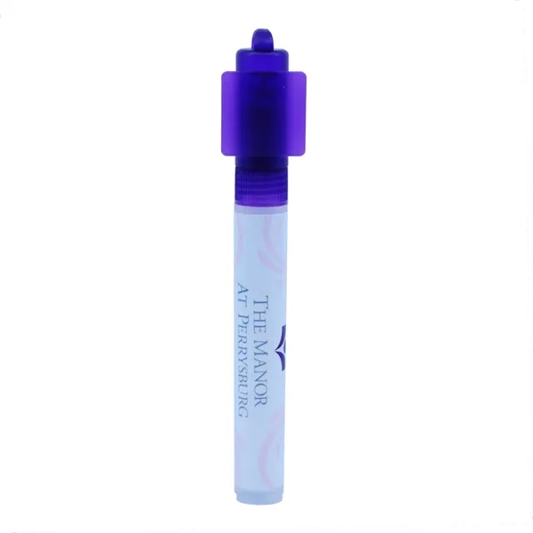 White-Purple color option for Square Billboard Cap Hand Sanitizer Spray