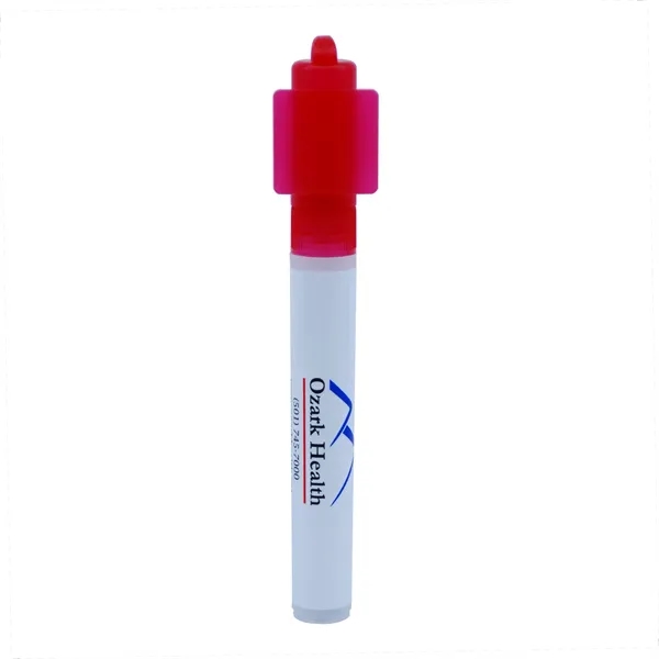 White-Red color option for Square Billboard Cap Hand Sanitizer Spray