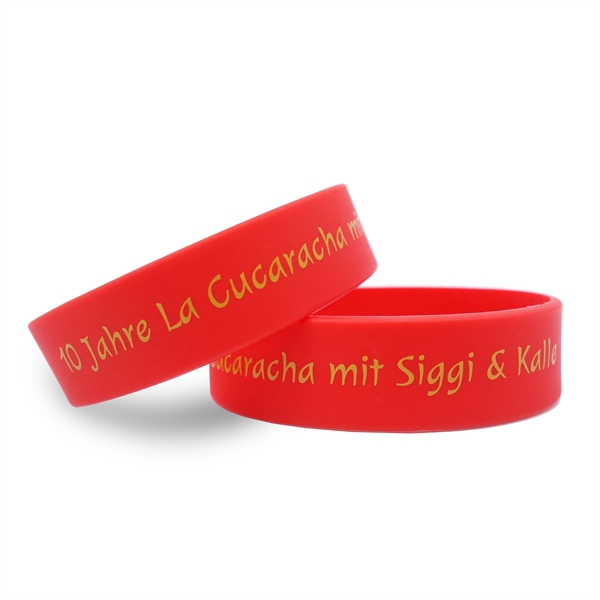 Red color option for Silicone Wrist Band