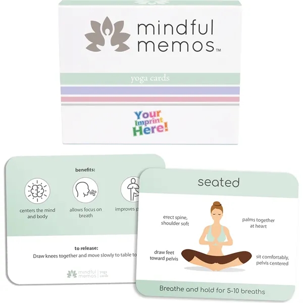 White color option for Mindful Memos   Yoga Cards
