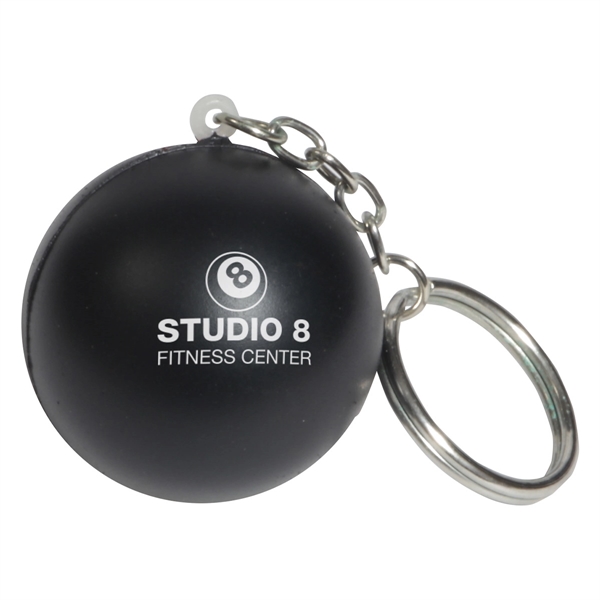 Dark Black color option for Stress Ball Key Chain