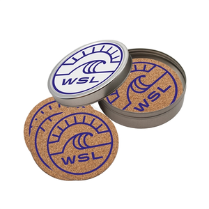 Photo of Cork Coaster Set In Round Tin