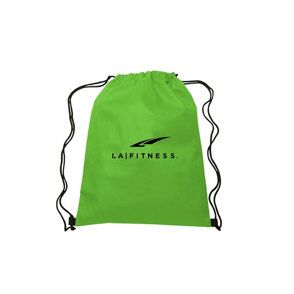Lime color option for 13"W X 16.5"H Drawstring Non Woven Bag
