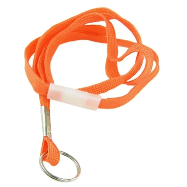 Orange color option for Flat Nylon Breakaway Lanyard With Split Ring