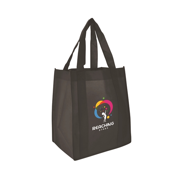 Black color option for 13"W X 15"H With A 10" Gusset Shopping Tote
