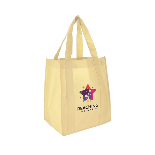 Cream color option for 13"W X 15"H With A 10" Gusset Shopping Tote