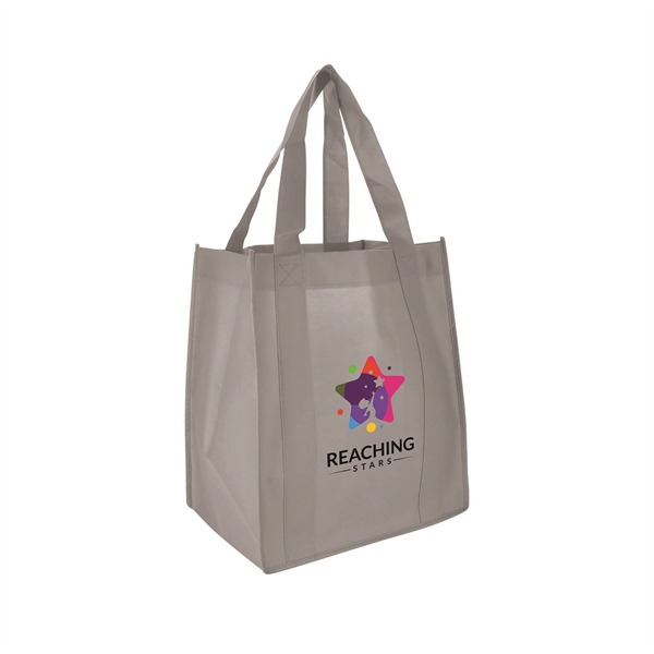 Gray color option for 13"W X 15"H With A 10" Gusset Shopping Tote