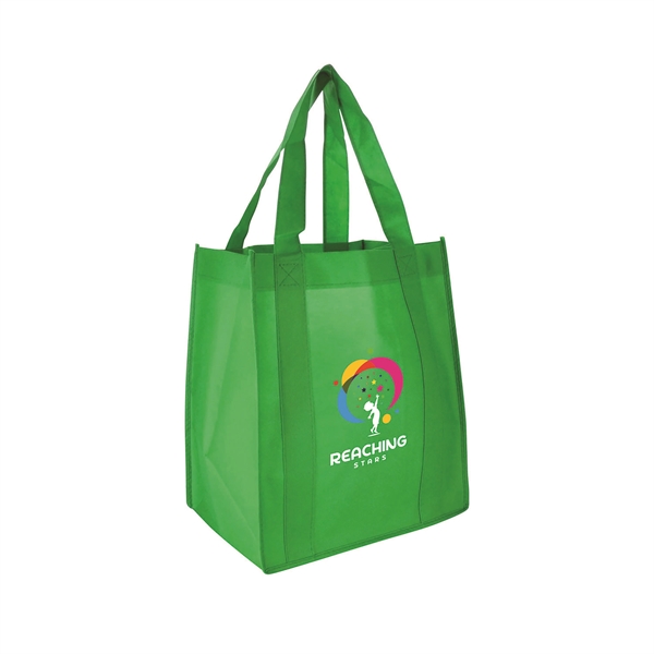 Kelly Green color option for 13"W X 15"H With A 10" Gusset Shopping Tote