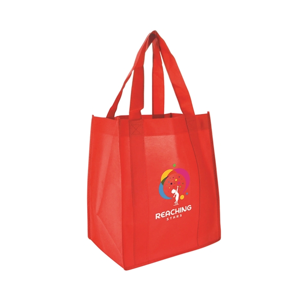 Red color option for 13"W X 15"H With A 10" Gusset Shopping Tote