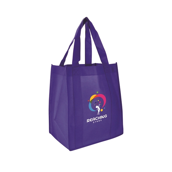 Royal Blue color option for 13"W X 15"H With A 10" Gusset Shopping Tote